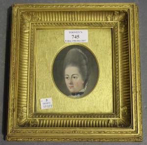 BRITISH SCHOOL,Portrait of a Lady identified as Sarah Molineux,Tooveys Auction GB 2017-12-29