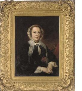 BRITISH SCHOOL,Portrait of a lady, seated three-quarter length, i,1866,Christie's GB 2006-11-02