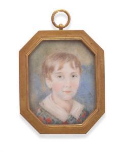 BRITISH SCHOOL,Portrait of a young boy,19th century,Tennant's GB 2019-07-13