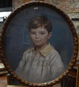 BRITISH SCHOOL,Portrait of a young boy,Andrew Smith and Son GB 2018-02-06