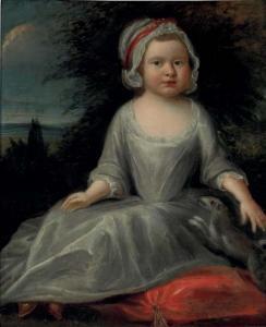 BRITISH SCHOOL,Portrait of a young girl, full-length, in a white ,Christie's GB 2007-10-04