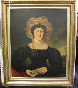 BRITISH SCHOOL,Portrait of a Young Lady wearing a Lace Bonnet and,Tooveys Auction GB 2017-05-17