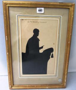 BRITISH SCHOOL,Silhouette of the Revd H. Melville of Camber,Bellmans Fine Art Auctioneers 2013-04-24