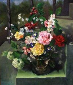 BRITISH SCHOOL,Still life with roses,Rosebery's GB 2011-12-13