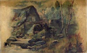 BRITISH SCHOOL,View of a watermill,19th Century,Bellmans Fine Art Auctioneers GB 2018-02-14