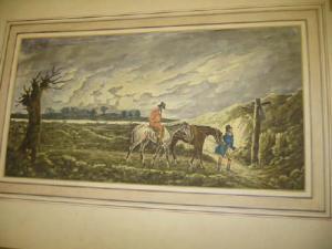 BRITISH SCHOOL,Winter Scene with Horses and Riders ,1832,Hartleys Auctioneers and Valuers 2007-02-14