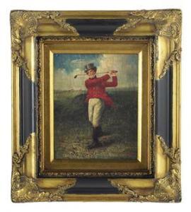 BRITISH SCHOOL (XIX),The Golfer,19th Century,New Orleans Auction US 2019-01-26