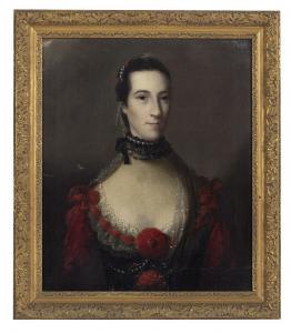 BRITISH SCHOOL (XVIII),Portrait of a Lady in a Pearl and Black Lace C,New Orleans Auction 2018-12-08