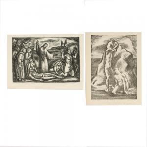 BRITTON Edgar 1901-1982,religious scenes,Ripley Auctions US 2023-10-07