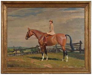 BROADHEAD WILLIAM SMITHSON,Mrs. Charles D. Pierce on Lord Brampton,1936,Brunk Auctions 2019-05-17