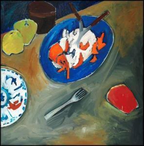 BROADHURST Christopher 1953,After Dinner,1981,Heffel CA 2015-05-30