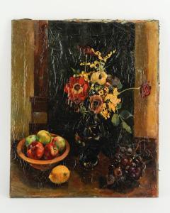 BROBERG John 1892-1979,Fruit and Floral Still Life,Harlowe-Powell US 2012-01-28