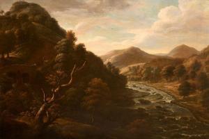 BROCAS William 1794-1868,View of the River Lee at Inniscarra, Co Cork,Morgan O'Driscoll 2021-04-19