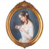 BROCHART Constant Joseph,Portrait of a young lady in a bodice,Burstow and Hewett 2025-08-06