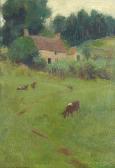 BROCK William 1874-1953,Cattle grazing before a cottage,1899,Bonhams GB 2009-06-10