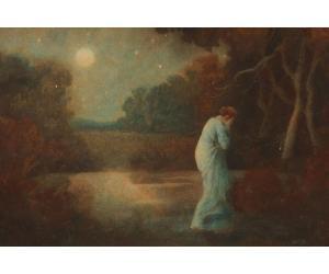 BROCK William 1874-1953,Pre-Raphaelite landscape,Keys GB 2016-07-21