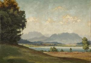 BROCKER Ernst 1893-1963,Landscape from Bavaria,1926,Desa Unicum PL 2022-04-26