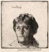 BROCKHURST Gerald Leslie 1890-1978,The Artist's Mother,1920,Mallams GB 2020-12-16