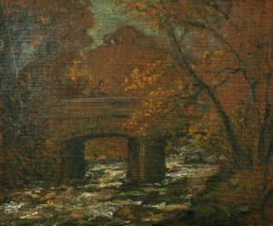 BROCKLEBANK William Thornton 1882-1970,'Shaugh Bridge', Plym Valley,John Nicholson GB 2021-12-22