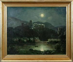 BROCKMANN H.N,Ansicht von Heidelberg bei Nacht,1923,Reiner Dannenberg DE 2017-03-10