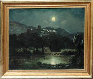 BROCKMANN H. W,Schloss Heidelberg bei Mondschein,1923,Reiner Dannenberg DE 2020-09-17