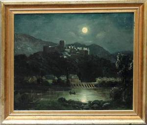 BROCKMANN H. W,Schloss Heidelberg bei Mondschein,1923,Reiner Dannenberg DE 2020-06-18