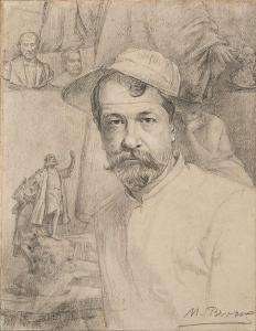BROCOS Y GOMES Modesto 1852-1936,Retrato,Escritorio de Arte BR 2020-08-11