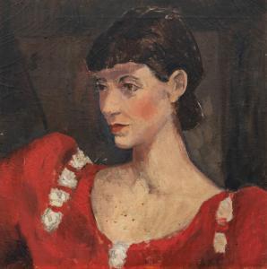 BROD Fritzi 1900-1952,Portrait of a Woman,Hindman US 2021-09-27