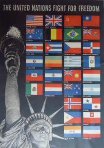 BRODER S,THE UNITED NATIONS FIGHT FOR FREEDOM,1942,Swann Galleries US 2012-06-28