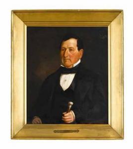 BRODERICK WALCUTT David 1825-1885,portrait of new jersey governor,1856,Freeman US 2008-04-14