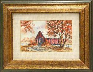 BRODEY Stanley Carl 1920-2005,Fall Covered Bridge,Clars Auction Gallery US 2009-05-02