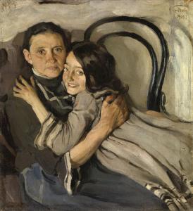 BRODSKIJ Isaak Izrailovich,Portrait of the Artist\’s Mother and Sister,1905,MacDougall's 2019-11-25