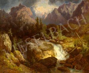 BRODSZKY Sandor 1819-1901,Stream in the High Tatras,Kieselbach HU 2023-05-22