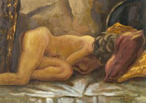 BRODZKY Horace Ascher 1885-1969,Reclining Nude,1929,Strauss Co. ZA 2023-10-25