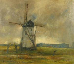 BROECKAERT Herman 1878-1930,Moulin dans un paysage,Campo & Campo BE 2020-06-23