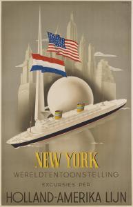 BROEK Ten Willem, Wim 1905-1993,NEW YORK / WERELDTENTOONSTELLING / HOLLAND - A,1938,Swann Galleries 2020-02-13