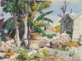 BROEMEL Carl William 1891-1984,Landscape with Wash Tubs,Rachel Davis US 2016-10-22