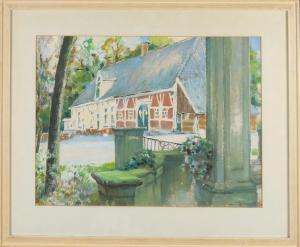BROERSE Kees 1900-1972,Half-timbered house in Twente,Twents Veilinghuis NL 2021-07-08