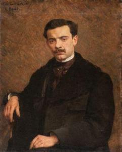 BROET Adolphe 1873-1942,Ritratto di gentiluomo,1899,Gonnelli IT 2019-02-04
