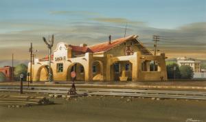 BROGAN Rick 1900-1900,Santa Fe Train Station,20th century,Altermann Gallery US 2019-11-08