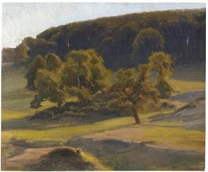 BROMEIS Auguste 1813-1881,Herbstliche Landschaft,Galerie Bassenge DE 2017-05-26