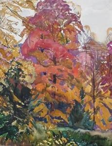 BROMEL Carl 1891,Fall Landscape-,Rachel Davis US 2008-10-18