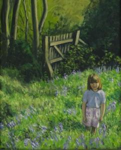 BROMFIELD Fred 1900-1900,girl by a gate,1993,Burstow and Hewett GB 2018-02-22