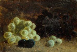 BROMLEY C. Shailor 1800-1800,Grapes on a mossy bank,1887,Rosebery's GB 2019-11-21