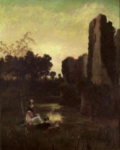 Bromley Clough 1800-1900,The rising moon,Christie's GB 2007-03-28
