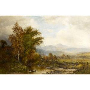 BROMLEY Frank C 1860-1890,Untitled (Autumn Landscape),Rago Arts and Auction Center US 2009-08-08