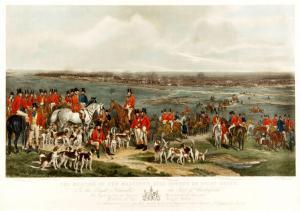 BROMLEY Frederick 1832-1870,Meeting of the Royal Hounds on Ascot,19th century,Auktionshaus Citynord 2022-09-01