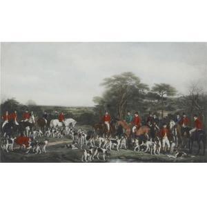 BROMLEY Frederick 1832-1870,Sir Richard Sutton and the Quorn Hounds,Ripley Auctions US 2019-03-30