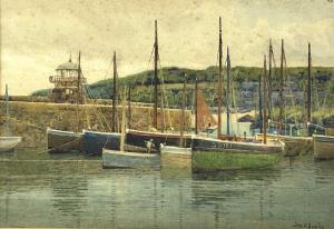 BROMLEY John Mallard 1858-1939,St Ives Harbour,David Lay GB 2021-07-22