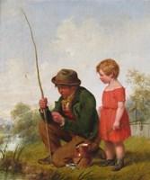BROMLEY JR William 1818-1888,Baiting the hook,Woolley & Wallis GB 2017-03-15